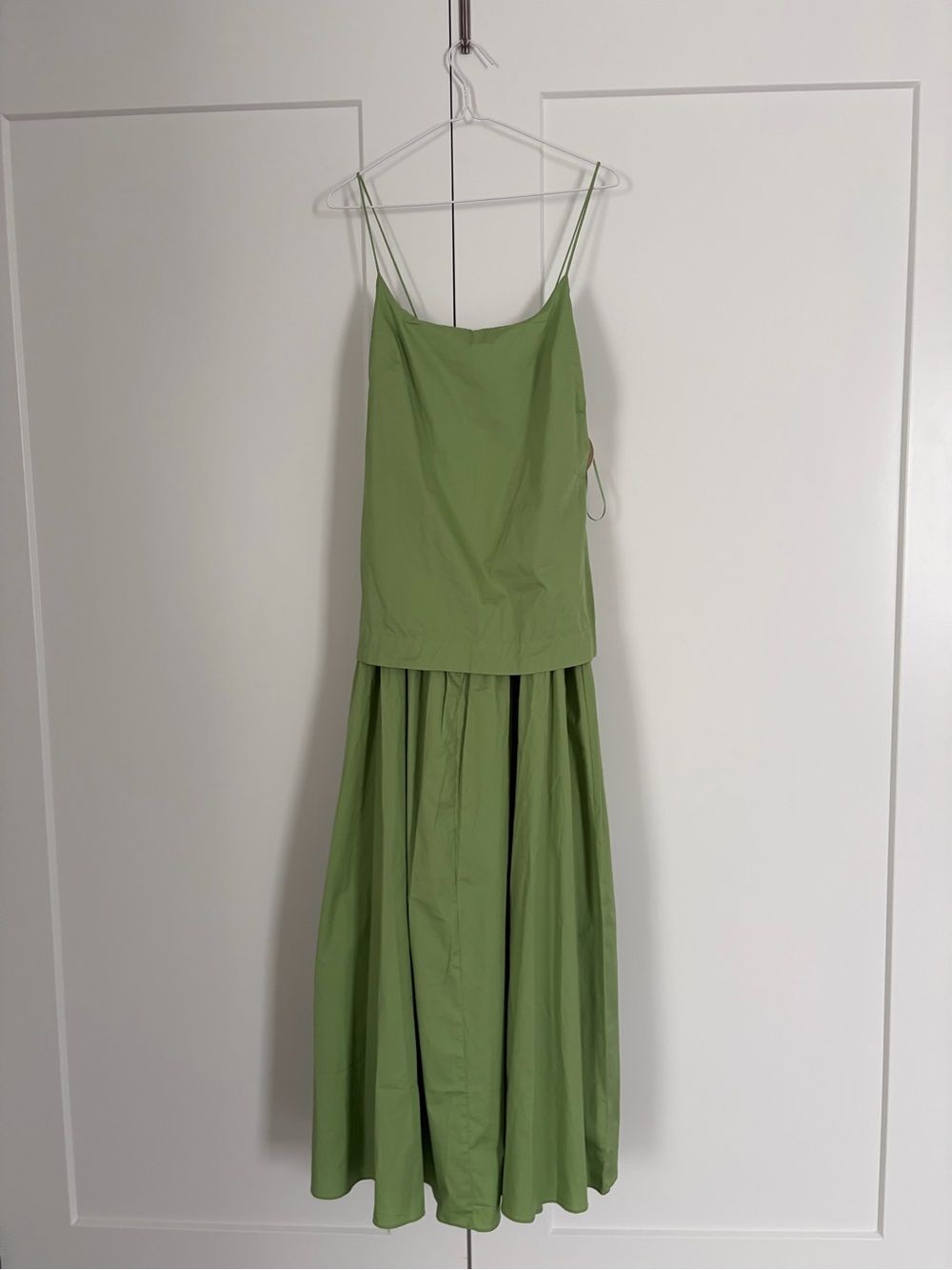 Camila Coelho Light Green Spaghetti-Strap Maxi Dress Size S BNWT
